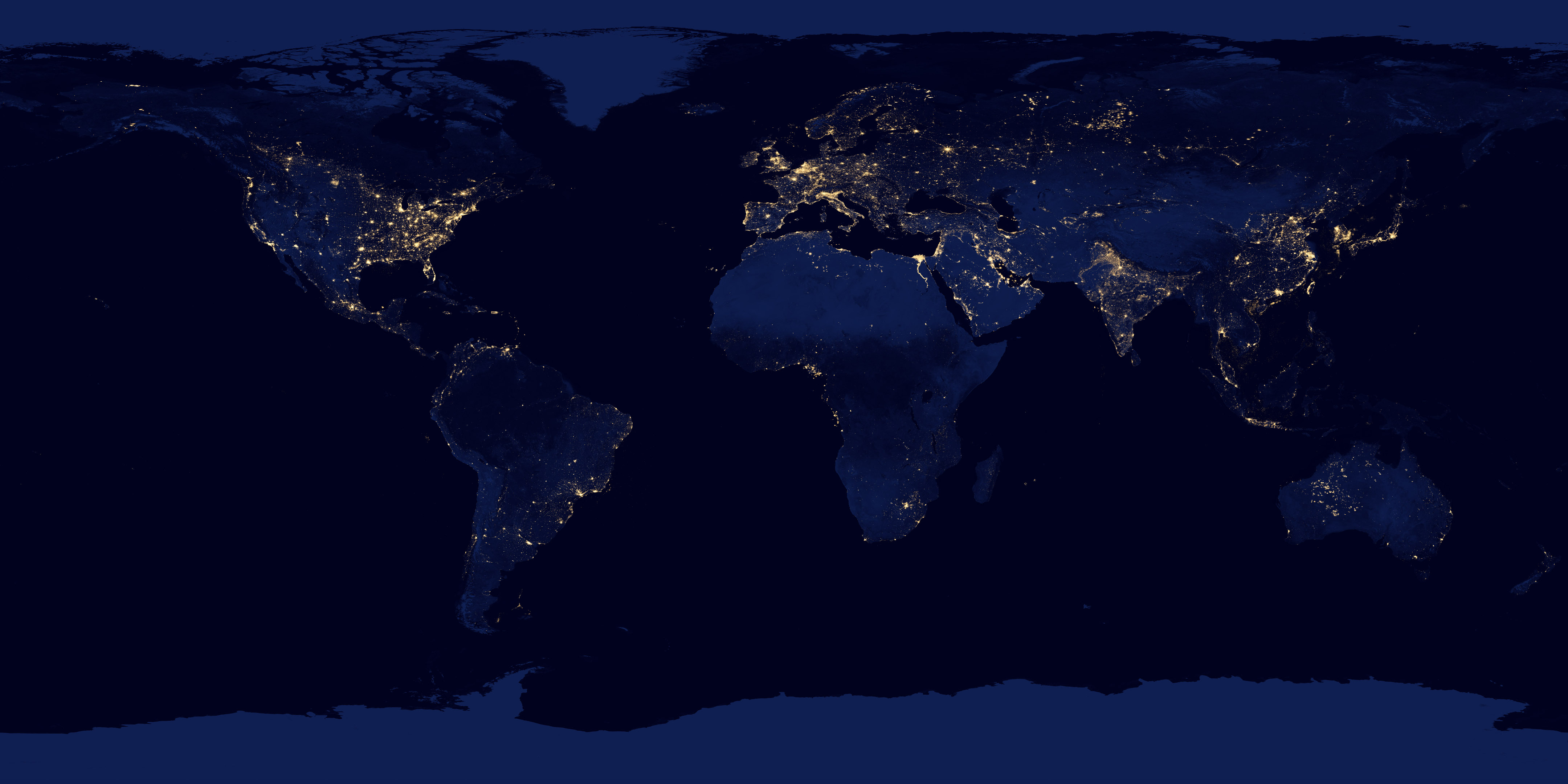 Background image of the Earth at night